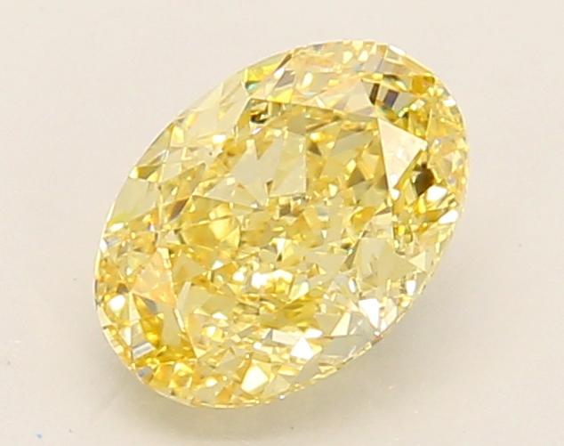 1.14 Ct. Fancy Intense Yellow Oval Lab Grown Diamond