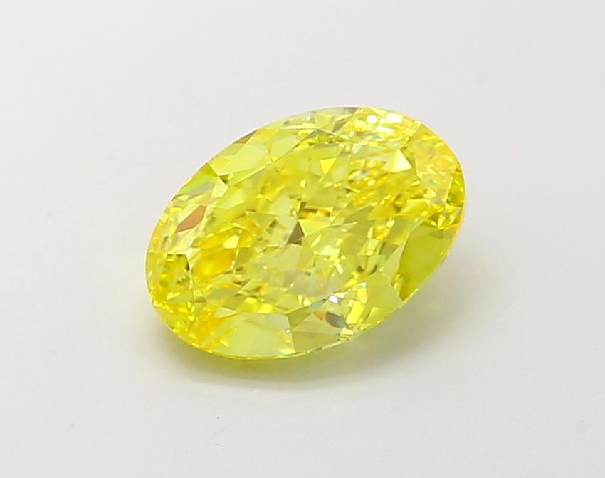 1.50 Ct. Fancy Vivid  Yellow Oval Lab Grown Diamond
