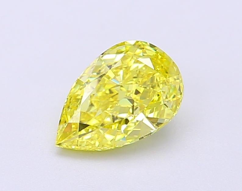 1.05 Ct. Fancy Vivid  Yellow Pear Lab Grown Diamond