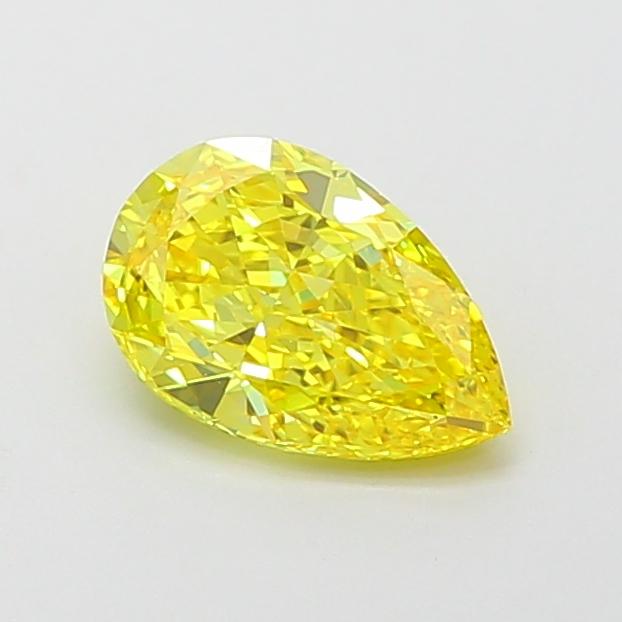 1.02 Ct. Fancy Vivid  Yellow Pear Lab Grown Diamond
