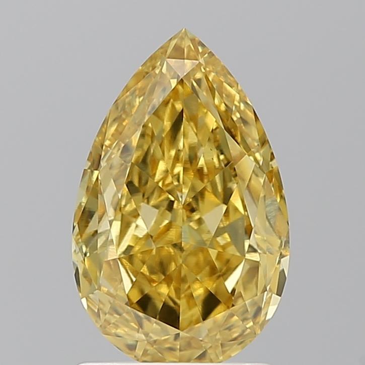 1.81 Ct. Fancy Vivid Yellow Pear Lab Grown Diamond