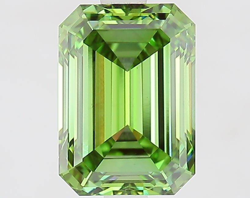 2.50 Ct. Fancy Vivid Green Emerald Lab Grown Diamond