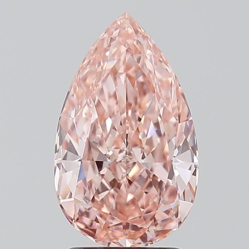 2.33 Ct. Fancy Vivid Pink Pear Lab Grown Diamond
