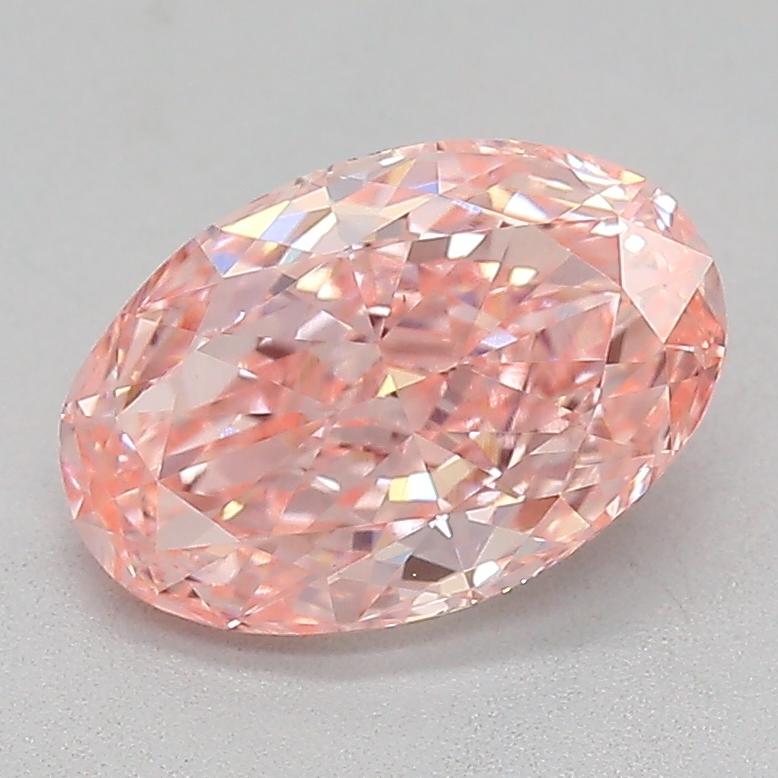 1.08 Ct. Fancy Vivid  Pink Oval Lab Grown Diamond