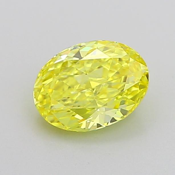 1.06 Ct. Fancy Vivid None Yellow Oval Lab Grown Diamond
