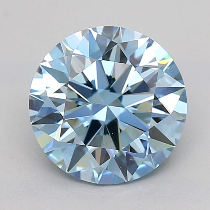 1.09 Ct. Fancy Vivid  Blue Round Lab Grown Diamond