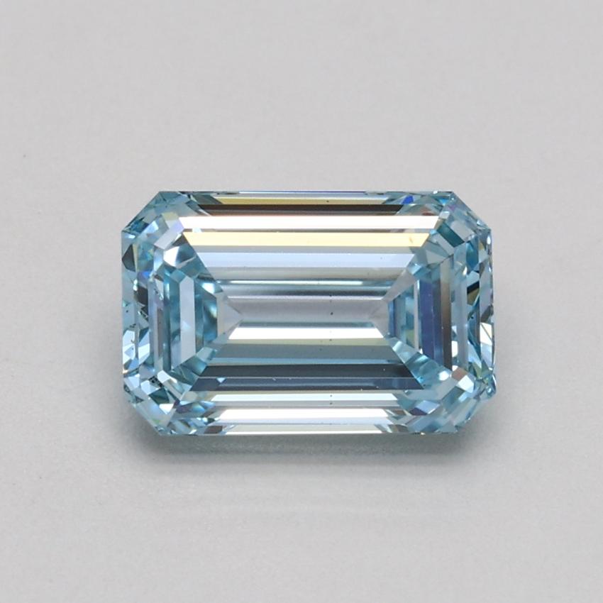 1.05 Ct. Fancy Intense Blue Emerald Lab Grown Diamond