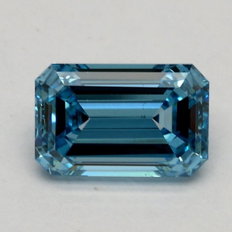 1.02 Ct. Fancy Vivid Blue Emerald Lab Grown Diamond