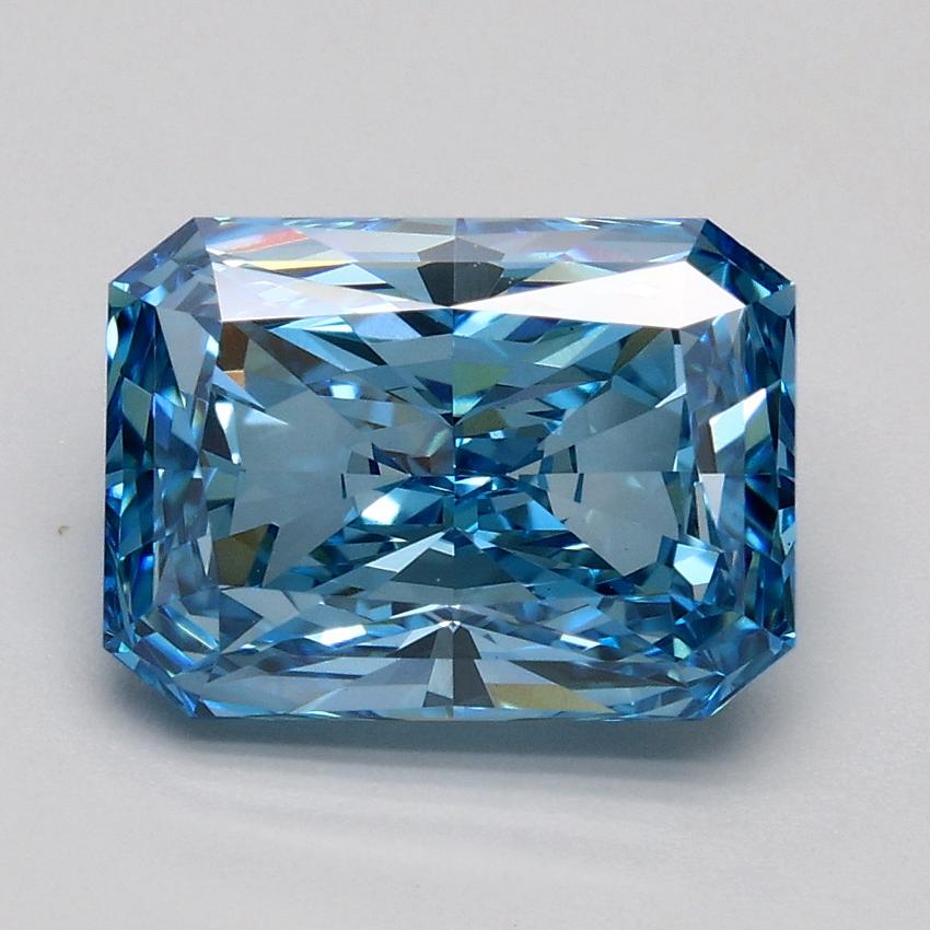 2.03 Ct. Fancy Vivid Blue Radiant Lab Grown Diamond
