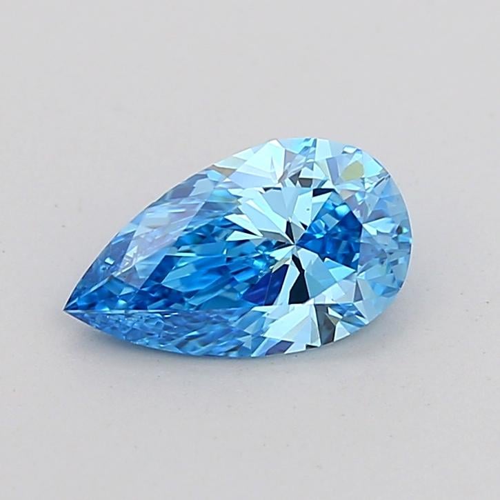 1.00 Ct. Fancy Vivid Blue Pear Lab Grown Diamond