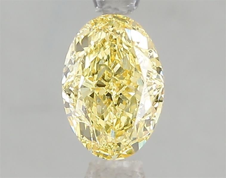 1.00 Ct. Fancy Vivid Yellow Oval Lab Grown Diamond