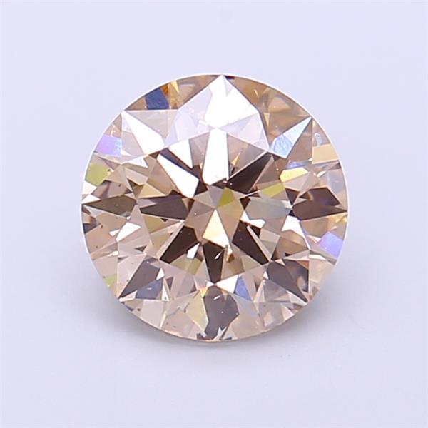 1.58 Ct. Very Light Brown Round Lab Grown Diamond