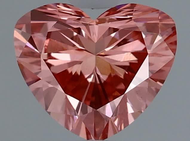 1.13 Ct. Fancy Vivid Pink Heart Lab Grown Diamond