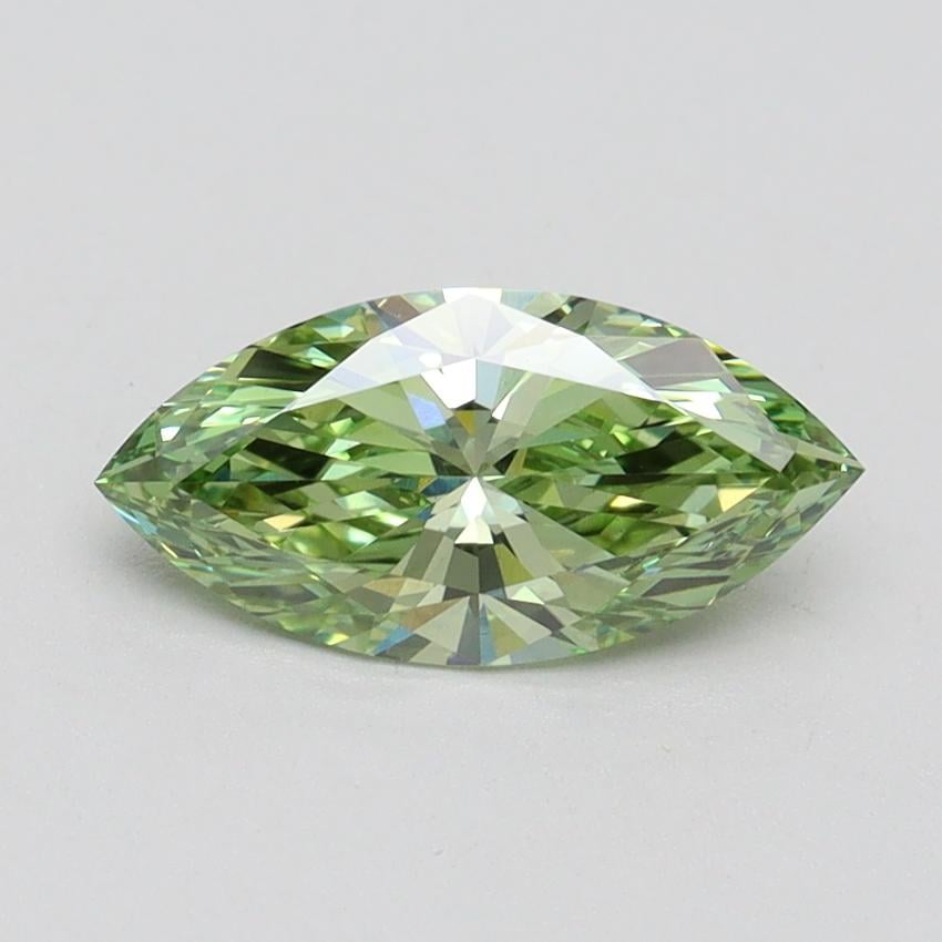 1.00 Ct. Fancy Vivid Green Marquise Lab Grown Diamond