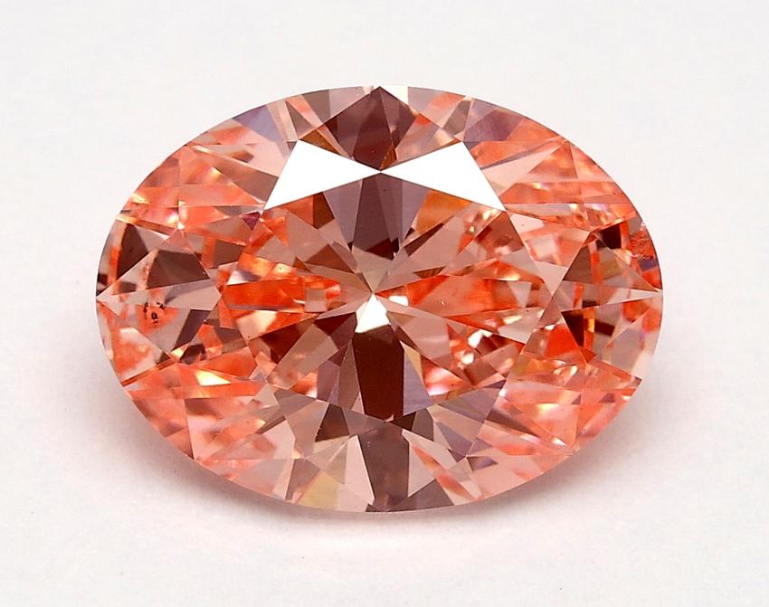 2.01 Ct. Fancy Vivid Pink Oval Lab Grown Diamond