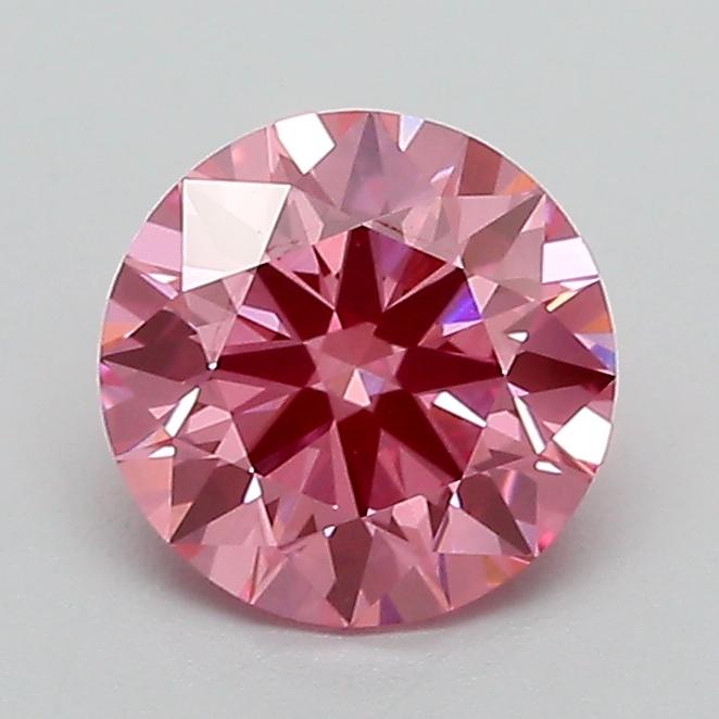 1.14 Ct. Fancy Vivid Pink Round Lab Grown Diamond