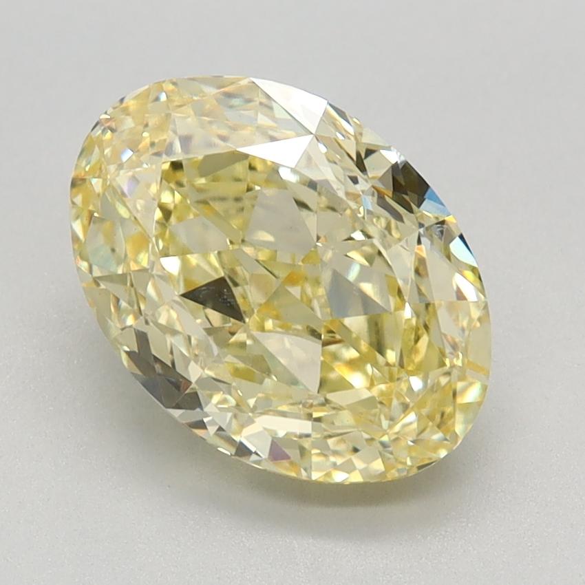 2.25 Ct. Fancy Intense Yellow Oval Lab Grown Diamond