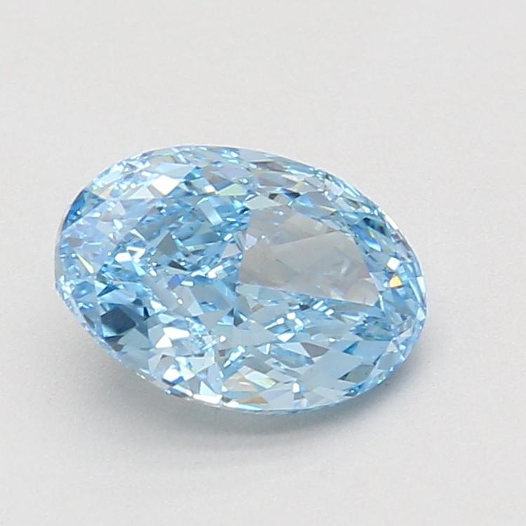 2.00 Ct. Fancy Vivid Blue Oval Lab Grown Diamond