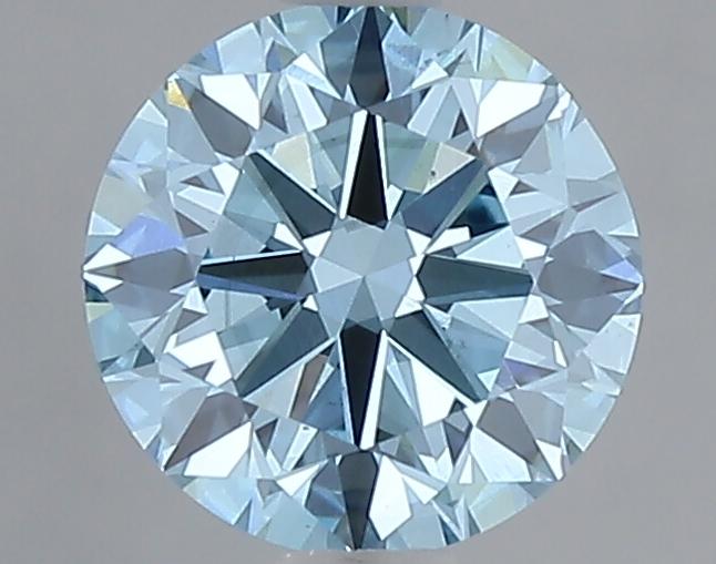 1.01 Ct. Fancy Vivid Blue Round Lab Grown Diamond