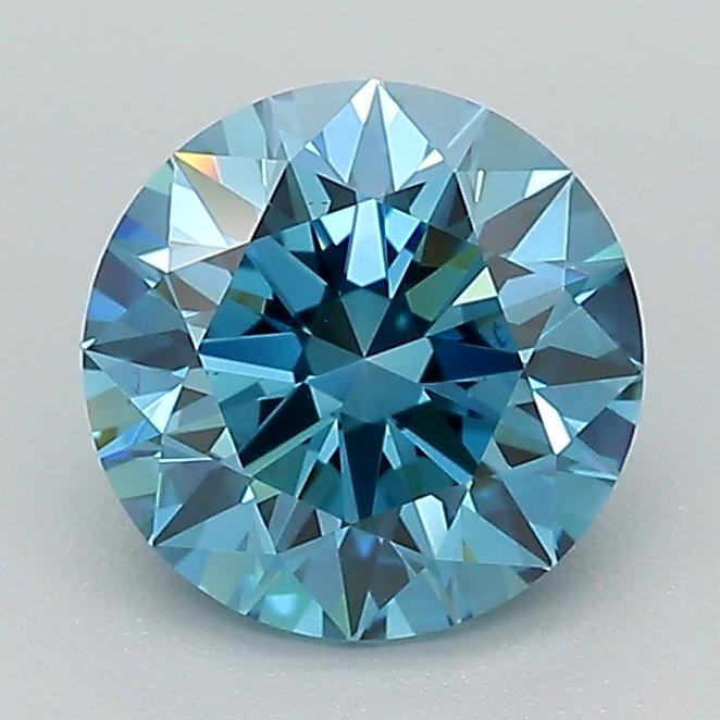 1.51 Ct. Fancy Vivid Blue Round Lab Grown Diamond