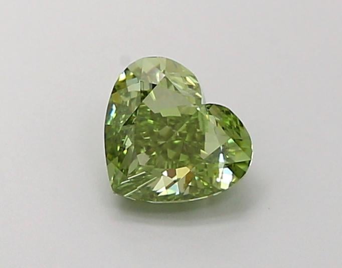 1.05 Ct. Fancy Vivid Green Heart Lab Grown Diamond