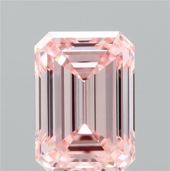 2.10 Ct. Fancy Vivid Pink Emerald Lab Grown Diamond
