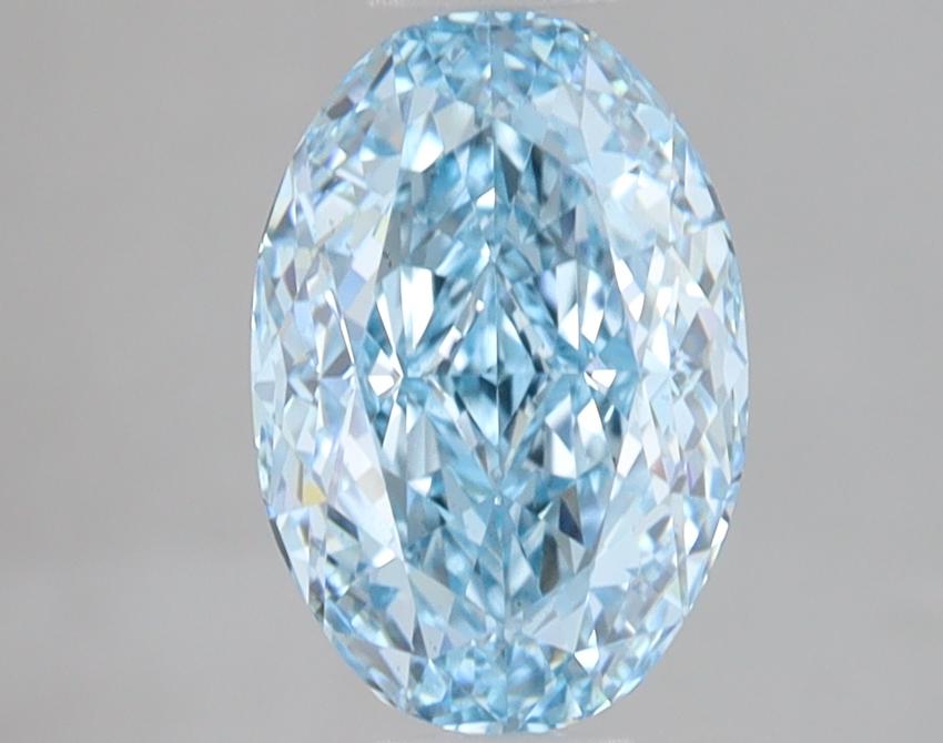 2.11 Ct. Fancy Vivid Blue Oval Lab Grown Diamond