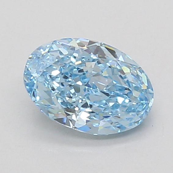 1.00 Ct. Fancy Vivid Blue Oval Lab Grown Diamond