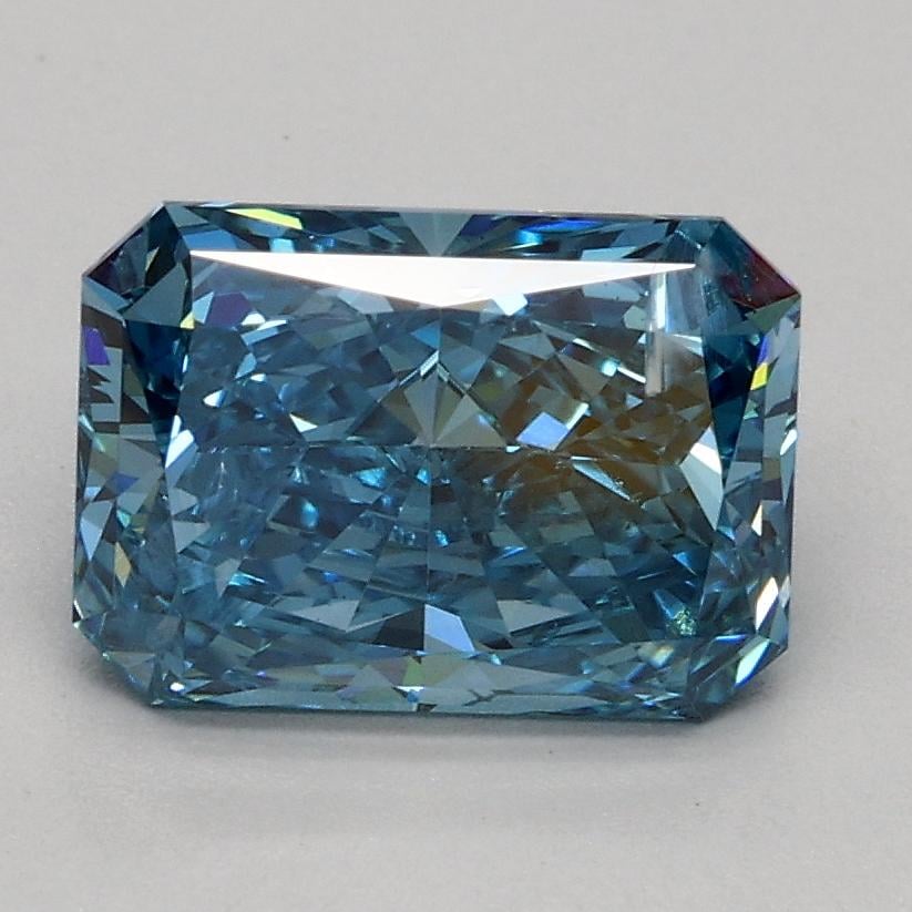 1.40 Ct. Fancy Vivid Blue Radiant Lab Grown Diamond