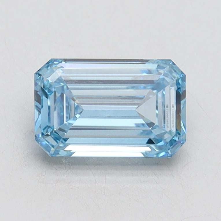 1.00 Ct. Fancy Intense Blue Emerald Lab Grown Diamond