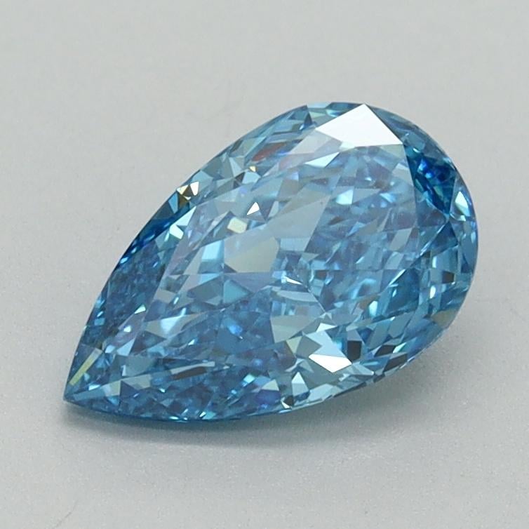 1.06 Ct. Fancy Vivid Blue Pear Lab Grown Diamond