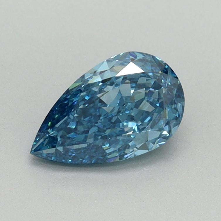 0.72 Ct. Fancy Vivid Blue Pear Lab Grown Diamond