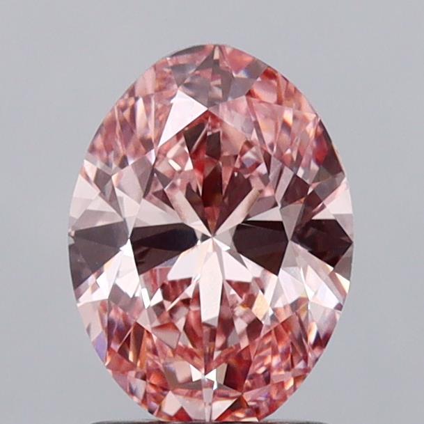 1.50 Ct. Fancy Vivid  Pink Oval Lab Grown Diamond