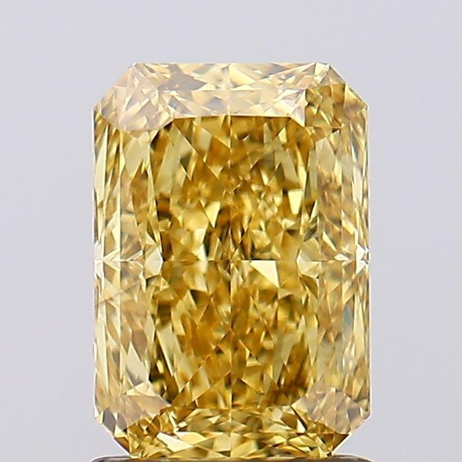 1.38 Ct. Fancy Vivid  Yellow Radiant Lab Grown Diamond