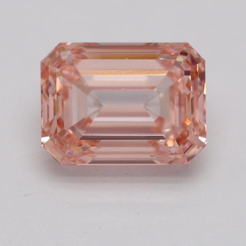 3.00 Ct. Fancy Intense Pink Emerald Lab Grown Diamond