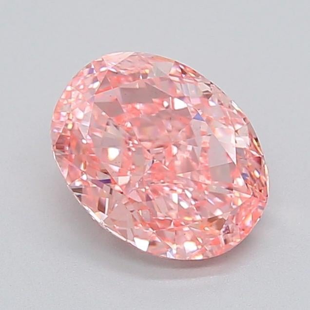 2.05 Ct. Fancy Vivid  Pink Oval Lab Grown Diamond
