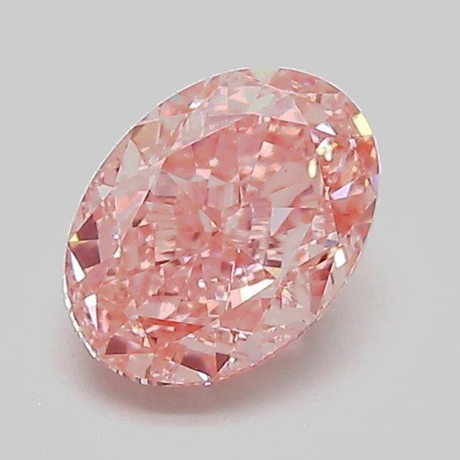 1.14 Ct. Fancy Vivid  Pink Oval Lab Grown Diamond
