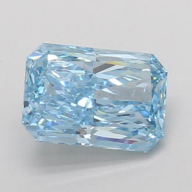 1.57 Ct. Fancy Vivid Blue Radiant Lab Grown Diamond