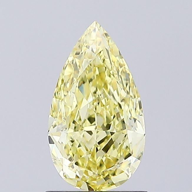 1.08 Ct. Fancy Intense Yellow Pear Lab Grown Diamond
