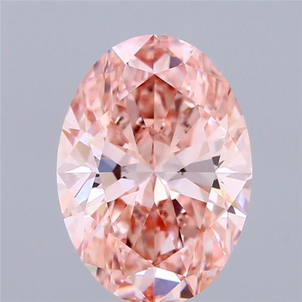 2.10 Ct. Fancy Vivid Pink Oval Lab Grown Diamond