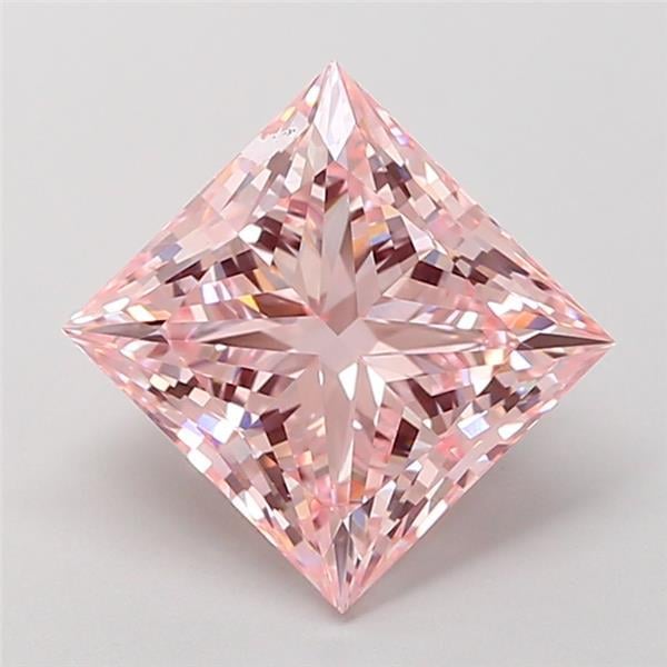 3.05 Ct. Fancy Intense Pink Princess Lab Grown Diamond