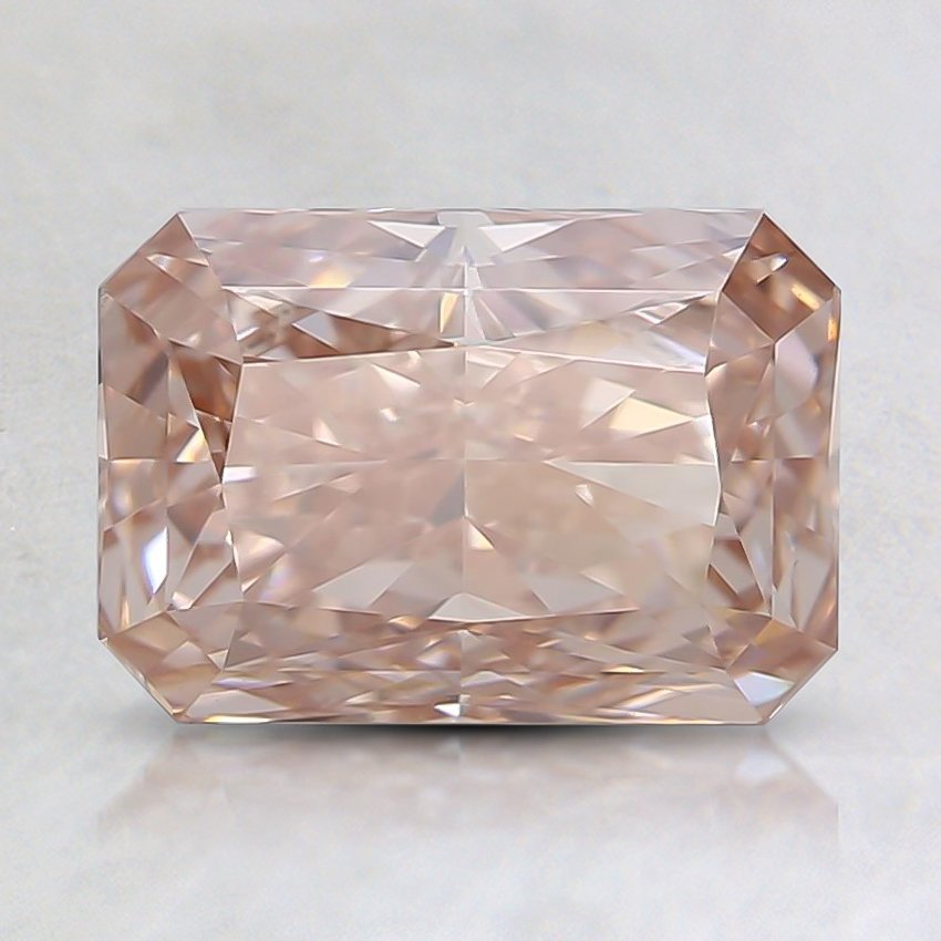 1.50 Ct. Fancy Brownish Pink Radiant Lab Grown Diamond