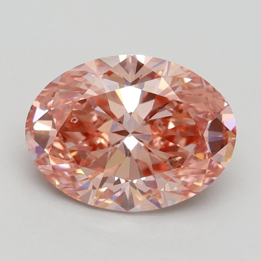 2.00 Ct. Fancy Intense Pink Oval Lab Grown Diamond