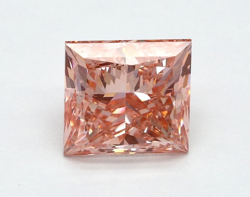 3.02 Ct. Fancy Vivid Pink Princess Lab Grown Diamond