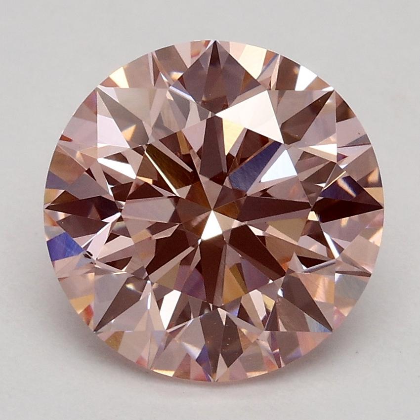 2.34 Ct. Fancy Intense Pink Round Lab Grown Diamond