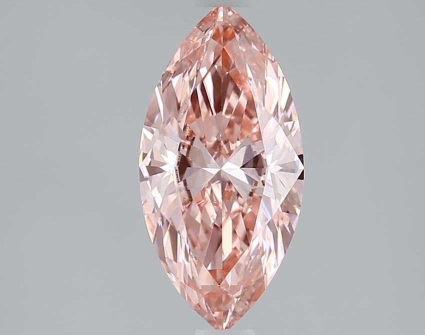 1.31 Ct. Fancy Vivid Pink Marquise Lab Grown Diamond