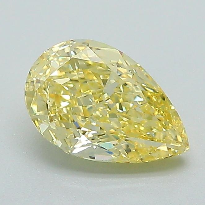1.01 Ct. Fancy Intense Yellow Pear Lab Grown Diamond