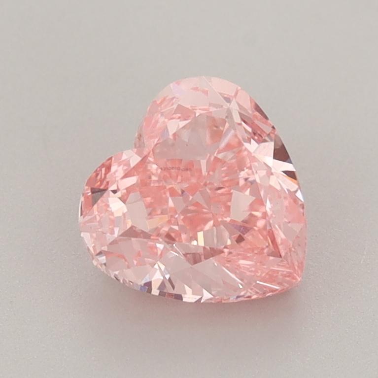 1.37 Ct. Fancy Vivid  Pink Heart Lab Grown Diamond