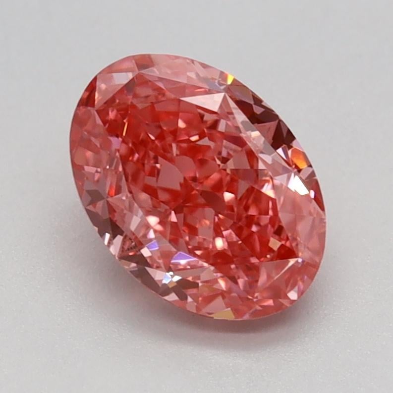 1.08 Ct. Fancy Vivid Pink Oval Lab Grown Diamond