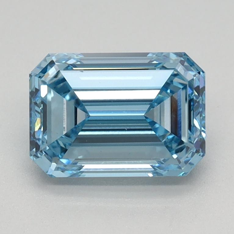 1.15 Ct. Fancy Intense Blue Emerald Lab Grown Diamond